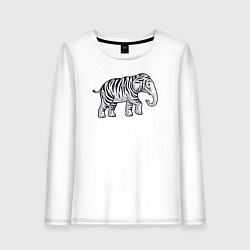 Женский лонгслив Тигриный слон