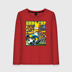 Женский лонгслив Euro cup - Bart Simpson