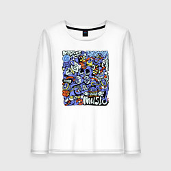 Женский лонгслив Монстры музыканты