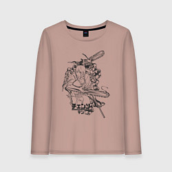 Женский лонгслив Человек-бензопила Денджи Макима