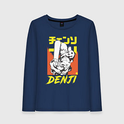 Женский лонгслив Человек-бензопила Денджи Почита демон собака