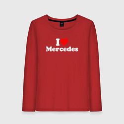 Женский лонгслив I love Mercedes