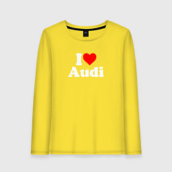 Женский лонгслив I love Audi