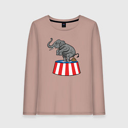 Женский лонгслив Poop elephant