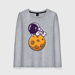 Женский лонгслив Отдых на Луне