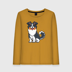 Женский лонгслив Довольный пёсик