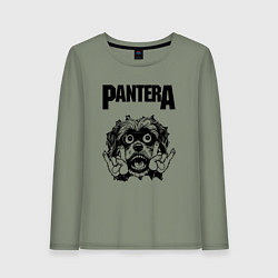 Женский лонгслив Pantera - rock dog