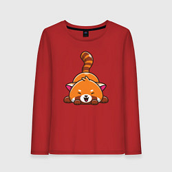 Женский лонгслив Cute red panda