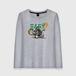 Женский лонгслив Химик-гитарист