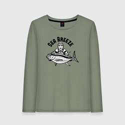 Женский лонгслив Fish breeze