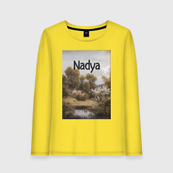 Женский лонгслив Nadya пейзаж