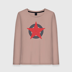 Женский лонгслив Red star symbol