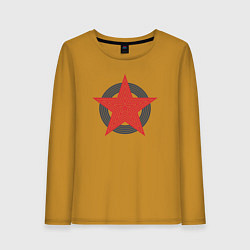 Женский лонгслив Red star symbol