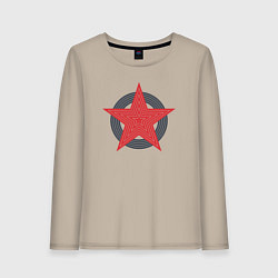 Женский лонгслив Red star symbol