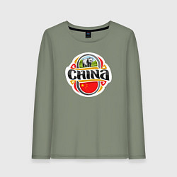 Женский лонгслив China panda