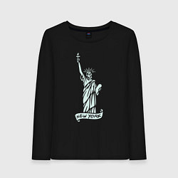 Женский лонгслив Статуя свободы - Нью-Йорк