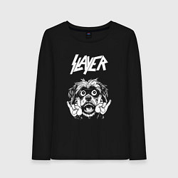 Женский лонгслив Slayer rock dog