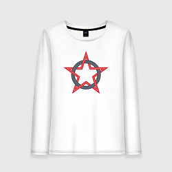 Женский лонгслив Circle star USSR