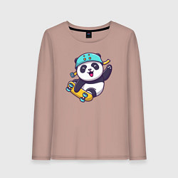 Женский лонгслив Skater panda