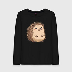 Женский лонгслив Ёжик арт