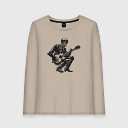 Женский лонгслив Мёртвая рок звезда