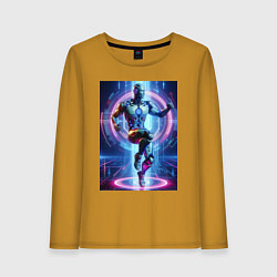 Женский лонгслив Cyber dancer - neon glow fantasy
