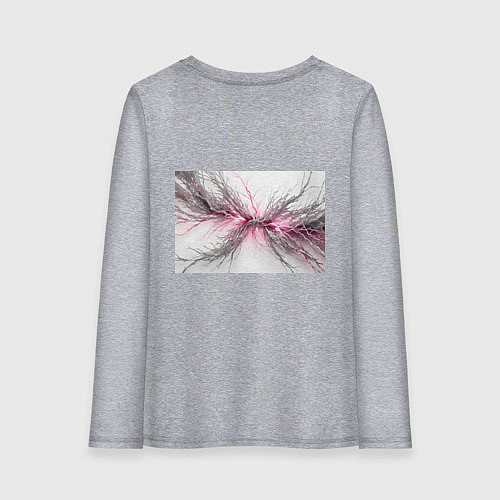 Женский лонгслив Электрическое сплетение / Меланж – фото 2