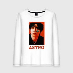 Лонгслив хлопковый женский Astro Роки, цвет: белый