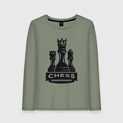 Женский лонгслив Chess championship