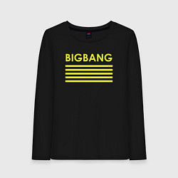 Женский лонгслив Big bang с желтыми полосами