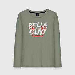 Женский лонгслив Bella ciao face