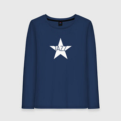 Женский лонгслив Jazz star in white