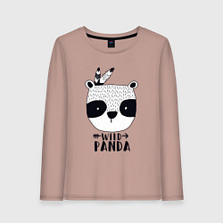 Женский лонгслив Wild panda