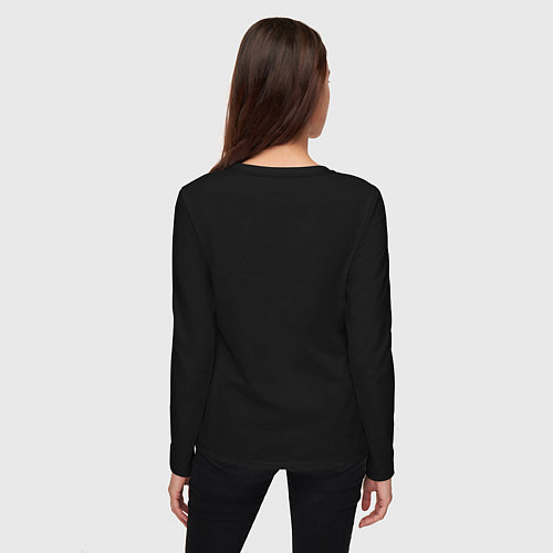 Женский лонгслив Nezuko black total cost / Черный – фото 4