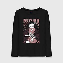 Женский лонгслив Nezuko black total cost