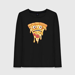 Женский лонгслив Pizza face