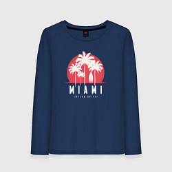 Женский лонгслив Miami ocean drive