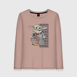 Женский лонгслив Unknown specis - Baby Yoda