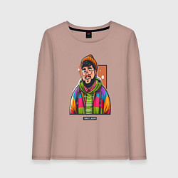 Женский лонгслив Токсичный скуф