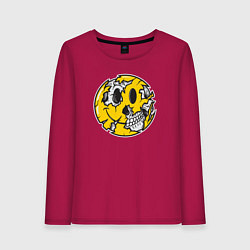 Женский лонгслив Smile skull