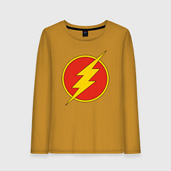 Женский лонгслив Flash logo