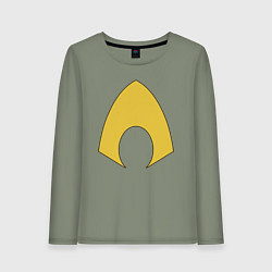 Женский лонгслив Aquaman logo