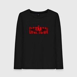 Лонгслив хлопковый женский The Batman, цвет: черный
