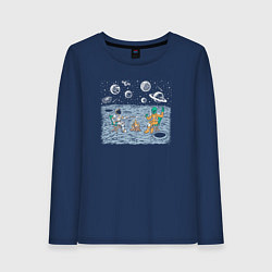 Женский лонгслив Космический пикник