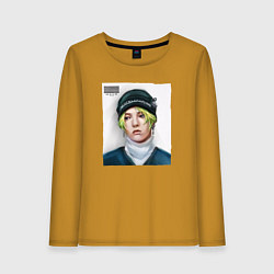 Лонгслив хлопковый женский G Dragon Big bang, цвет: горчичный
