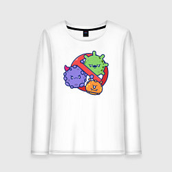 Женский лонгслив Нет вирусам