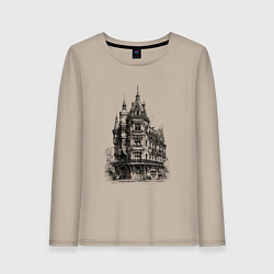 Женский лонгслив Старинный дом