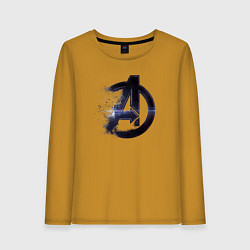 Женский лонгслив Мстители лого рассеивается