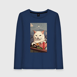 Женский лонгслив Cat meme - japan style