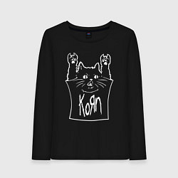 Женский лонгслив KoЯn - cat rock